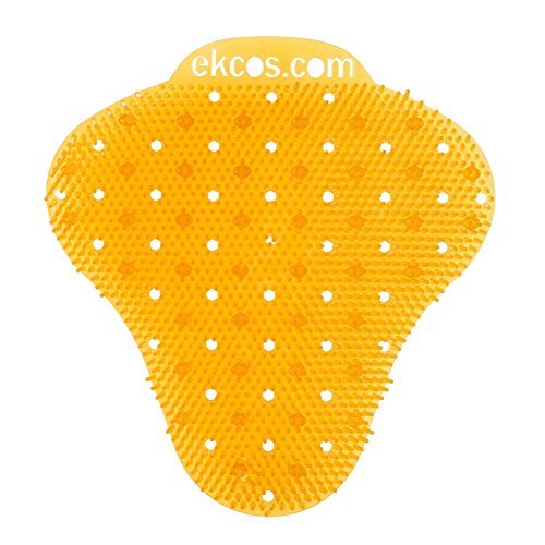 Image of Diversey Ekcos EKS-13C-12 ekcoscreen 60 Day Premium Anti-Splash Urinal Screen, Deodorizer for Cleaner Restrooms, Citrus Scent, Orange, 12-Screens