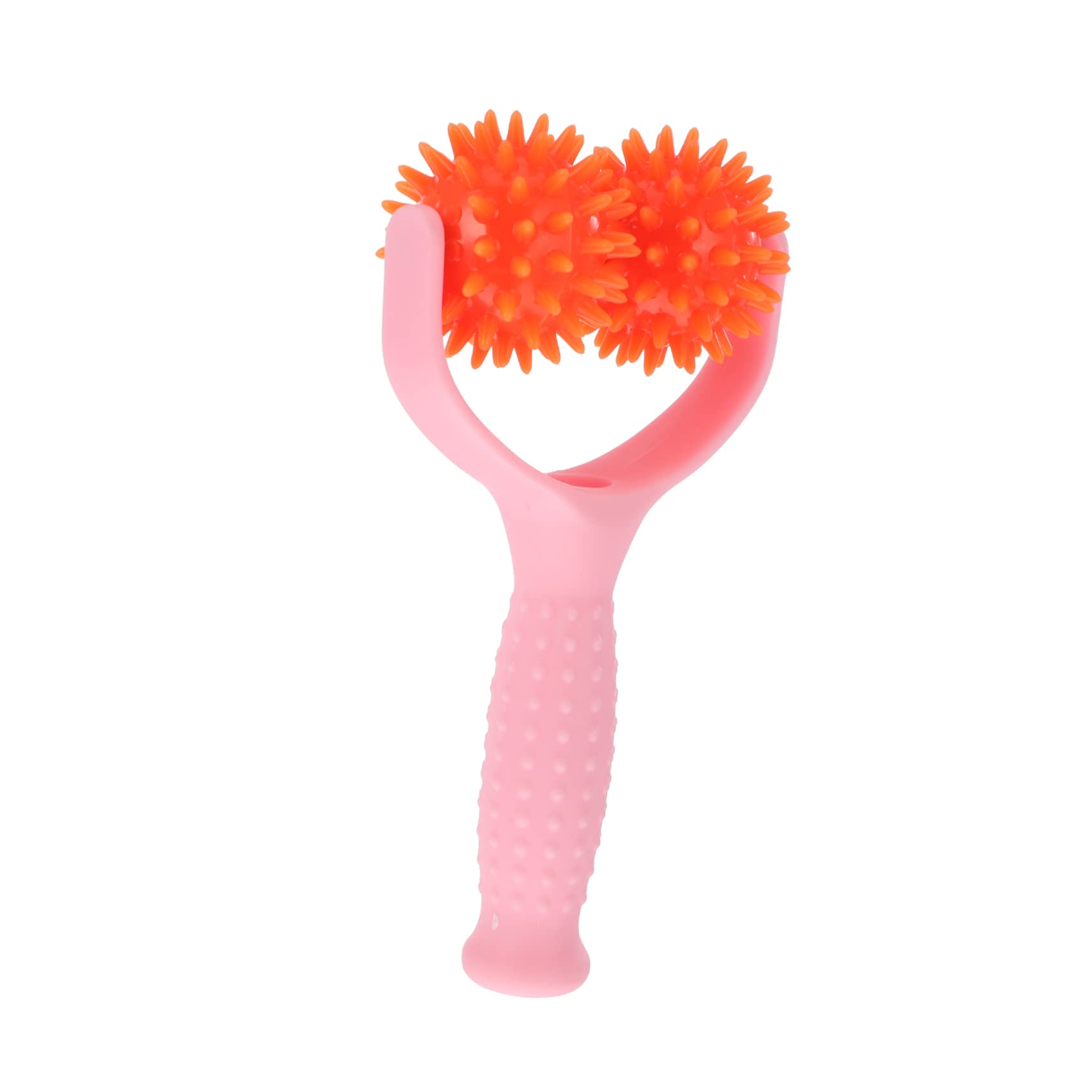 KOMBIUDA Handheld Massager Stick Ball Massage Roller Stick for Muscle Relief Portable Trigger Points Massager Rod Manual Massage Roller Stick Pink