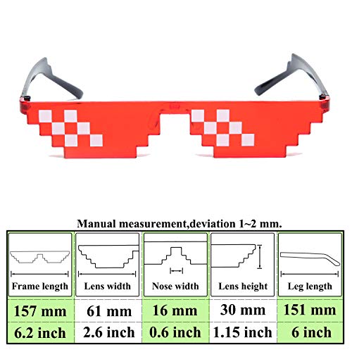 12 Pack 4 colors Thug Life Sunglasses Mosaic Glasses farmeless sunglass Party Favors Eyewear3