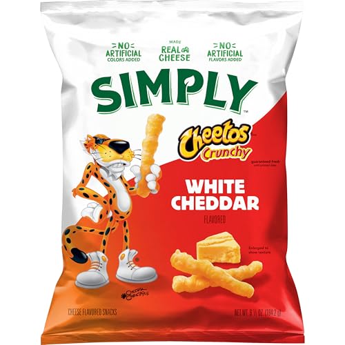Simply Cheetos Crunchy, White Cheddar, 6.5 Oz