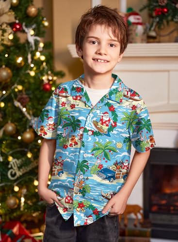 Image of BesserBay Unisex Kids 4th of July Shirt Girls Boys Patriotic Button Down Shirt American Flag Top 4-14 Years