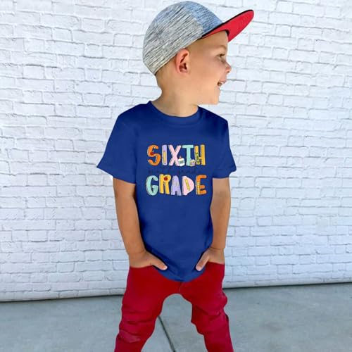 Sixth Grade Shirts for Girls, Student Back to School T Shirt, Boys First School Day Outfit, Kids Short Sleeve Tops3
