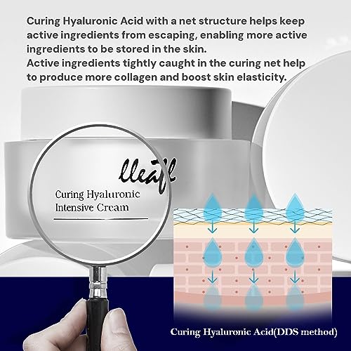 Lleafill Curing Hyaluronic Intensive Cream 1.69 Oz 50Ml | Niacinamide | Anti-Wrinkle | Anti Aging | Firming | Hydrate | All Skin Types | #TOP3