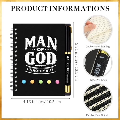 Carnet de notes religieux avec stylo pour centraliser vos pensées et prières - 3