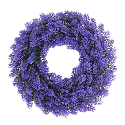 Weinsamkeit Lavendel-Kränze für Haustür, 34cm, Lavendel Dekorative Kränze Deko, Sommerkränze...