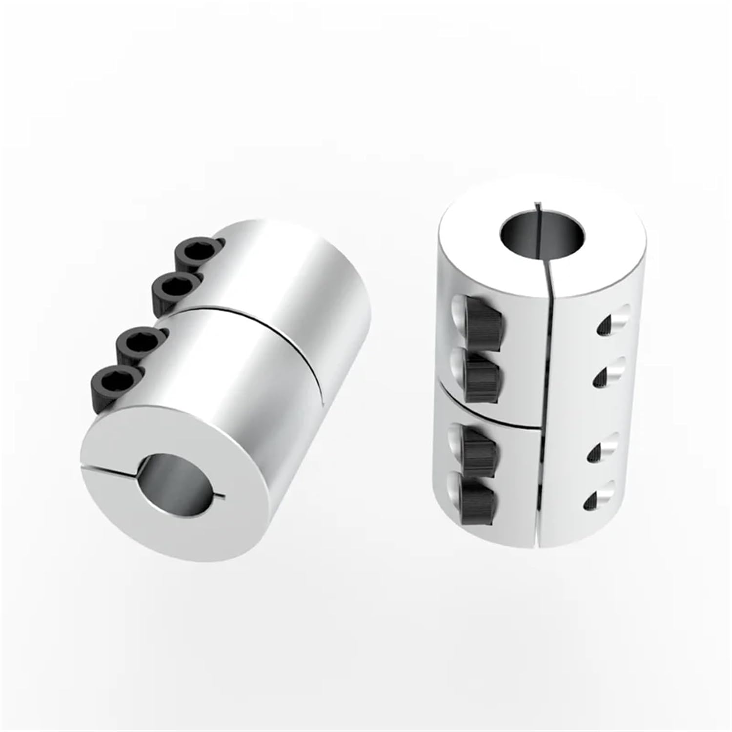 D25L40 Rigid Shaft Coupling Lead Screw 5/6/6.35/7/8/10mm CNC Router Stepper Motor Servo Connector 1Pcs(6.35mm to 10mm)