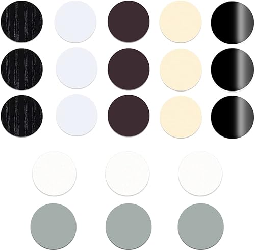 Cubierta de agujero para tornillo, calcomanías de madera para gabinete, tapa adhesiva de PVC para reparación de paredes de suelos de muebles, tapa