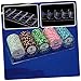 FELTECHELECTR Code Poker Chip Rack Poker Chips Storage Container Case for Night Storage Bin
