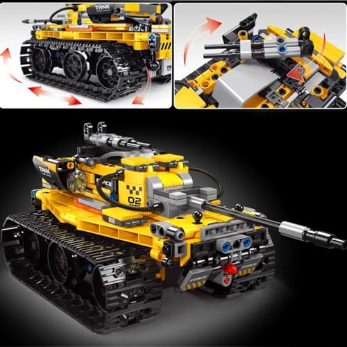 Robot Building Set with Remote Control, Tracked RC Robotics Building Toys Kit, 3 in 1 Models | Wall Robot/Mech Dinosaur/Military Tank Assembly Toy for Kids and Adults (632pcs) - Image 3