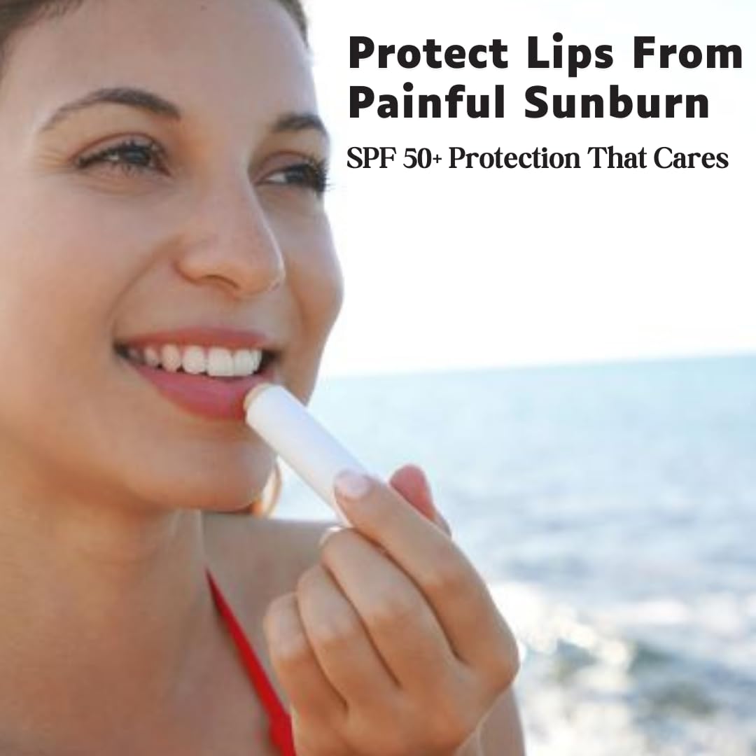 Lipivir Sun Lip Balm Stick SPF 50+, High UVA & UVB Protection with Beeswax, Jojoba Oil, and Zinc Oxide - Image 3