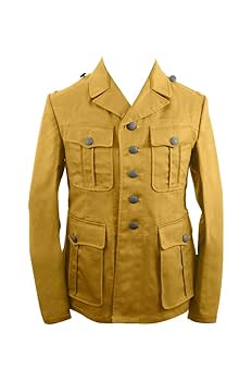 ドイツ軍アフリカ軍団ジャケット 新品ドイツ軍M36ぽいベージュ制服　Lサイズ程度 ドイツ軍アフリカ軍団ジャケット 新品ドイツ軍M36ぽいベージュ
