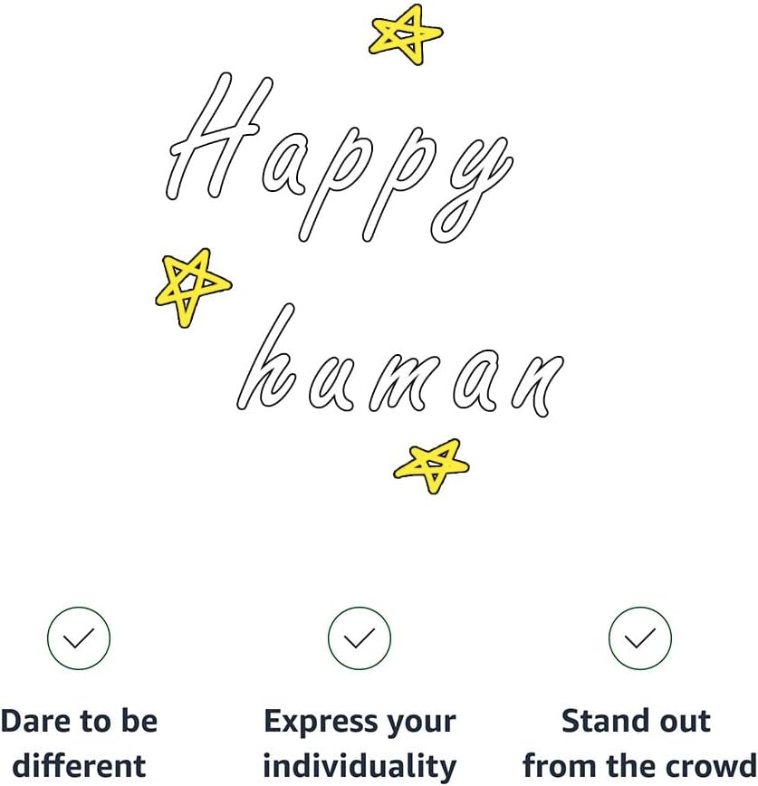 Happy Human Kids' T-Shirt - Unique T-Shirt - Word Art Tee Shirt for Kids