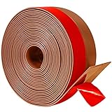 Silicone Weather Stripping 1 inch Width 20 Feet Length, Seal for Door Under Bottom, Gap, Side, Glass