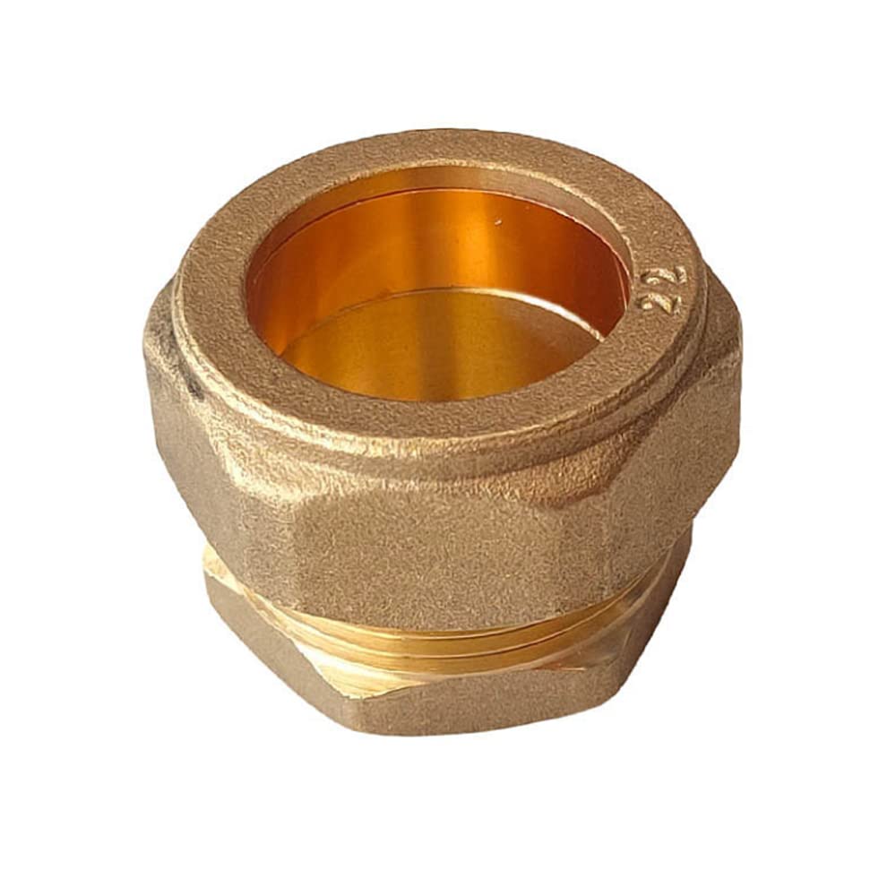 Terminali A Compressione In Ottone Per Tubi In Rame Da 10 Mm, Confezione Da 2: Facili Da Montare Senza Saldatura