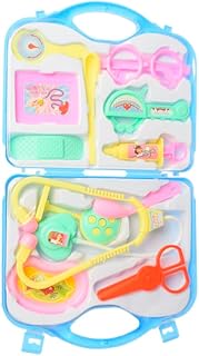 مجموعة العاب الطبيب مع شنطة قابلة للطي - ازرق فاتح