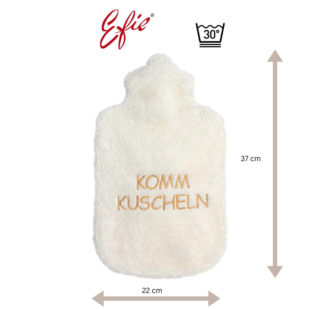 Wärmflasche - KOMM KUSCHELN, 2L, 100% Made in Germany