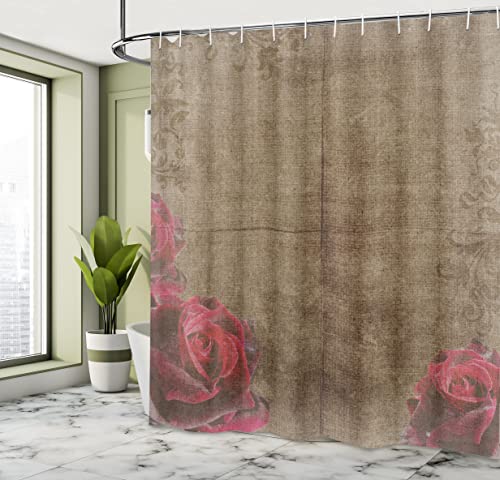Ambesonne Victorian Rose Ornamental Shower Curtain #TOP9