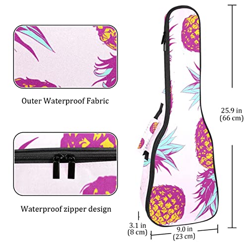 Housse pour ukulélé rose ananas 10 mm avec rembourrage épais en éponge de 53,3 cm avec sangles réglables pour concert… - Les Beatles, Paul McCartney, John Lennon, RIngo Starr, George Harrison Housse pour ukulélé rose ananas 10 mm avec rembourrage épais en éponge de 53,3 cm avec sangles réglables pour concert… – Image 5