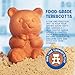 Vivid Works Brown Sugar Keeper - Terracotta Brown Sugar Bear to Maintain Food Moisture in Storage Container - Terra Cotta Food Saver