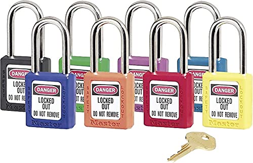 Master Lock 410RED Government Safety Lockout Padlock, Zenex, 1 1/2 Master Lock 410RED Government Safety Lockout Padlock, Zenex, 1 1/2
