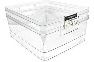 Isaac Jacobs 2-Pack Large Storage Bins for Maximum Space Utilization