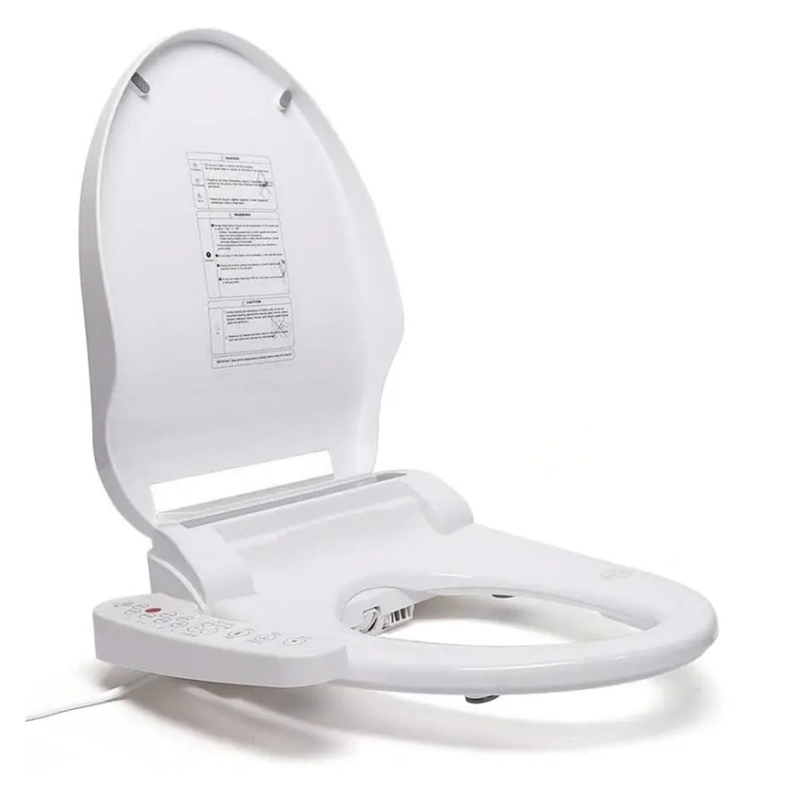 WC Con Inserto Elettrico, Sedile Meccanismo Di Chiusura Rallentata, Coperchio Riscaldato, Copertura Doccia Intelligente, Autopulente, Bianco Robusto E Confortevole