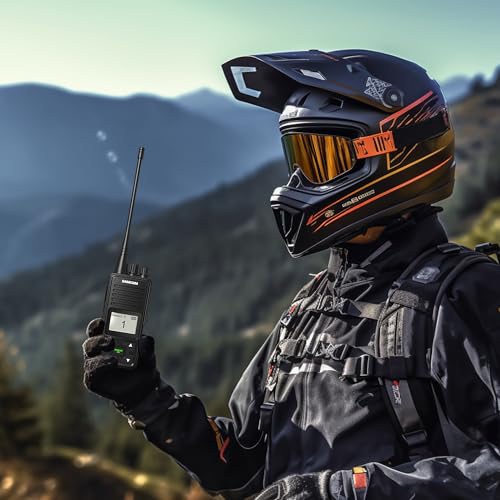 Image of SAMCOM FPCN10A Two-Way Radios Long Range, 3000mAh Rechargeable Long Standby Walkie-Talkies for Adults, Commercial Handheld UHF 2 Way Radios with Earpiece, Group Talk Dual PTT, 3 Pcs