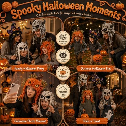 Halloween Monster Hood DIY Crochet Kit (Style C) - 5