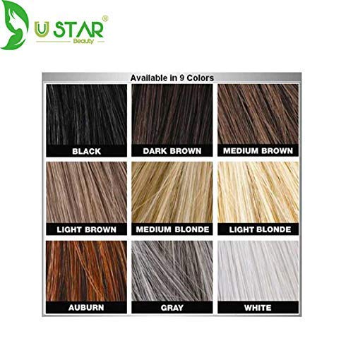 Ustar Hair building Fibers Hair Loss Concealer for Thinning Hair Light BlondE 0.42oz 12g - Thumbnail 3
