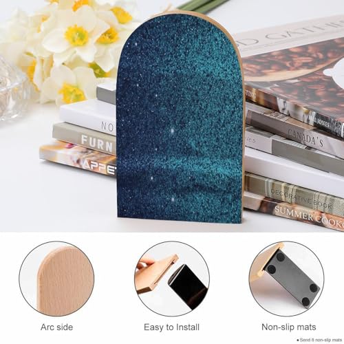 Sujetalibros de madera resistente y antideslizante para libros pesados 5