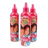African Pride Dream Kids Olive Miracle Instant Moisture Detangler (3 Pack), Restores Natural Coils & Curls, Adds Moisture & Controls Frizz, 8 Oz