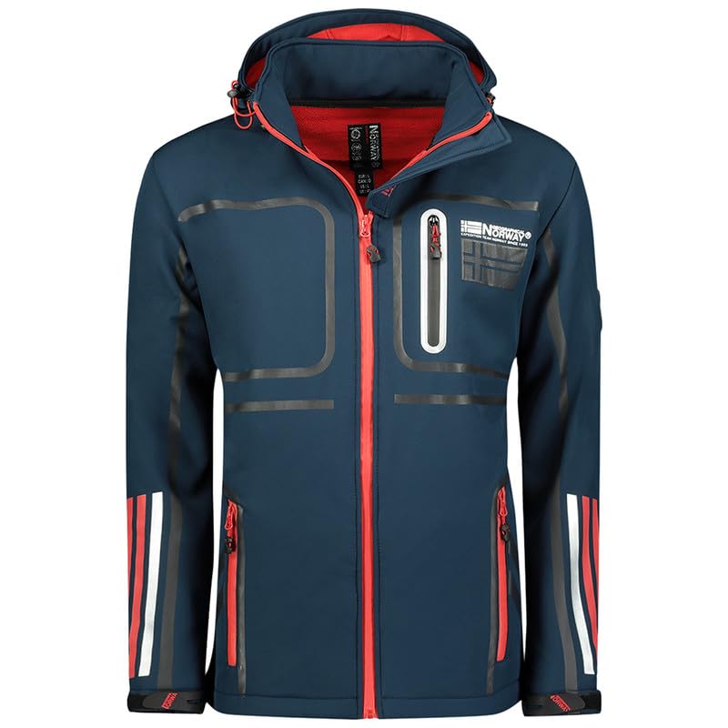 Veste softshell homme imperméable et résistante avec capuche pour automne et hiver