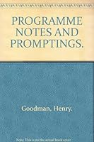 Programme notes and promptings B0006W8U0E Book Cover