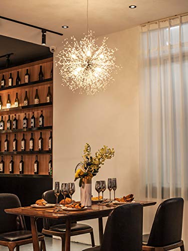 YUENSLIGHTING - Lampadari a 8 luci G9, in acciaio