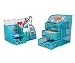 PAG Office Supplies Mesh Desk Organizer Set Accessories Storage Caddy Pen Holder for Desk, Blue