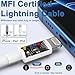 iPhone Charger Fast Charge, 2Pack 20W Fast Apple Charger with 2M/6FT Cable Apple MFi Certified Fast Phone Charging USB C To Lightning Cable for iPhone 14 13 12 11 Pro Max Pro XS Max XS XR X SE 8, iPad