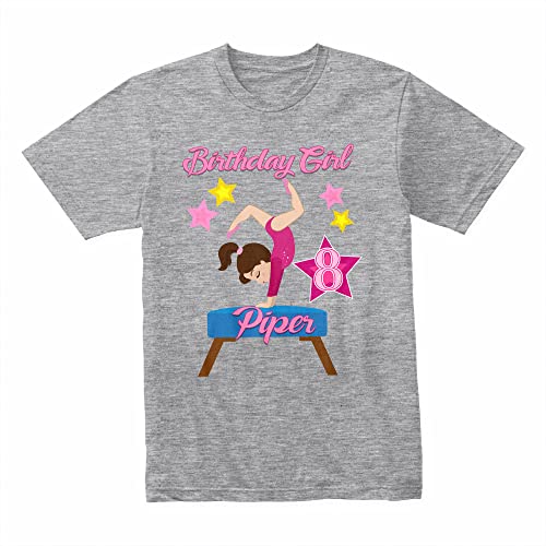 Personalized Gymnastics Birthday Shirt, Headstand Shirt Girls Gymnastics birthday shirt4