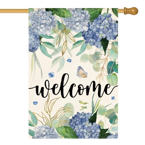 Drapeau de maison à fleurs grand format avec impression double face durable