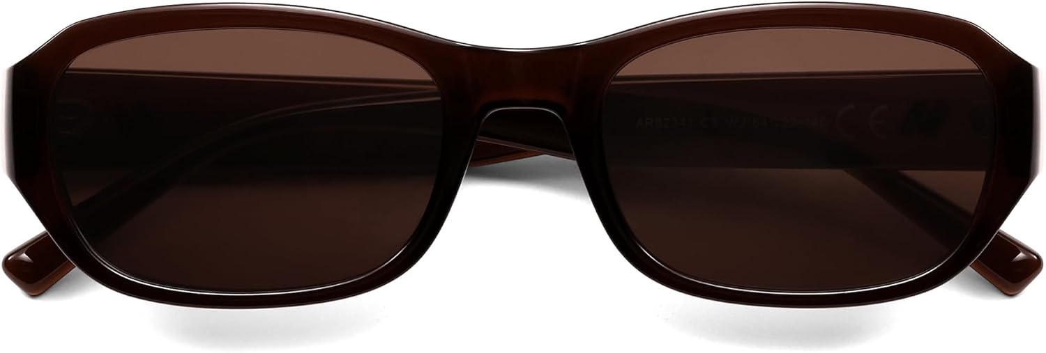 Trendy Retro Rectangle Sunglasses Womens Mens 90s Classic Vintage Sun Glasses AR82341