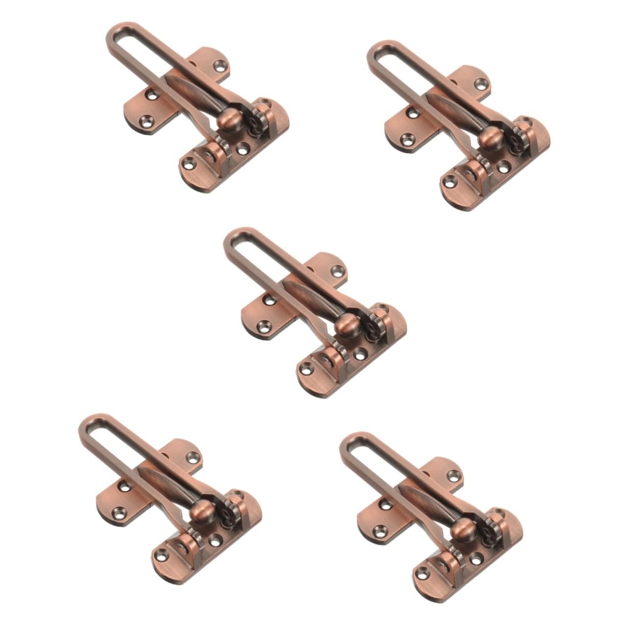 Operitacx 5 Pièces Boulon de porte antivol verrouillage de la porte loquet Sécurité de verrouillage de porte depuis serrures pour porte intérieure serrure de renfort de porte Alliage de zinc