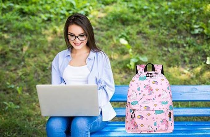 Image of MELVIS 20L Water Resistant Backpack with Bottle Compartment | Lightweight Travel & School Bag for Men, Women & College Students | Trendy Laptop Backpack for Daily Use