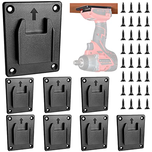8 X Werkzeughalter, Akkuschrauber Halterung mit Schraubensatz, Maschinenhalter für Milwaukee M18 Werkzeug, auch Passend für Dewalt 20 V, 12 V Bohrerhalter, Elektrowerkzeug,Wandhalterung Werkzeug 1 8 X Werkzeughalter, Akkuschrauber Halterung mit Schraubensatz, Maschinenhalter für Milwaukee M18 Werkzeug, auch Passend für Dewalt 20 V, 12 V Bohrerhalter, Elektrowerkzeug,Wandhalterung Werkzeug