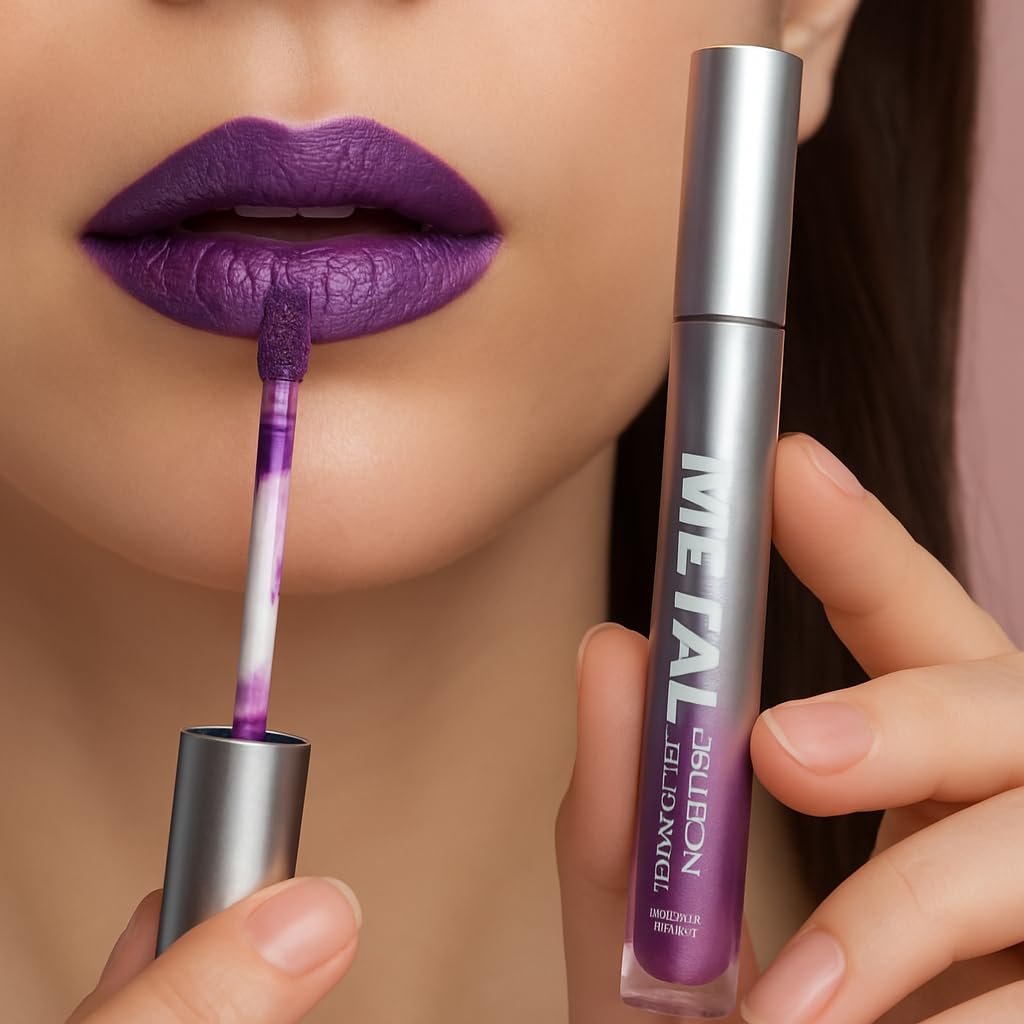 MAKE UP FOR LIFE Metal Diaoni Liquid Lip Color – High-Shine Metallic Finish, Long-Lasting, Smudge-Proof & Lightweight Lip Stain for Bold Glamorous Lips-image-45