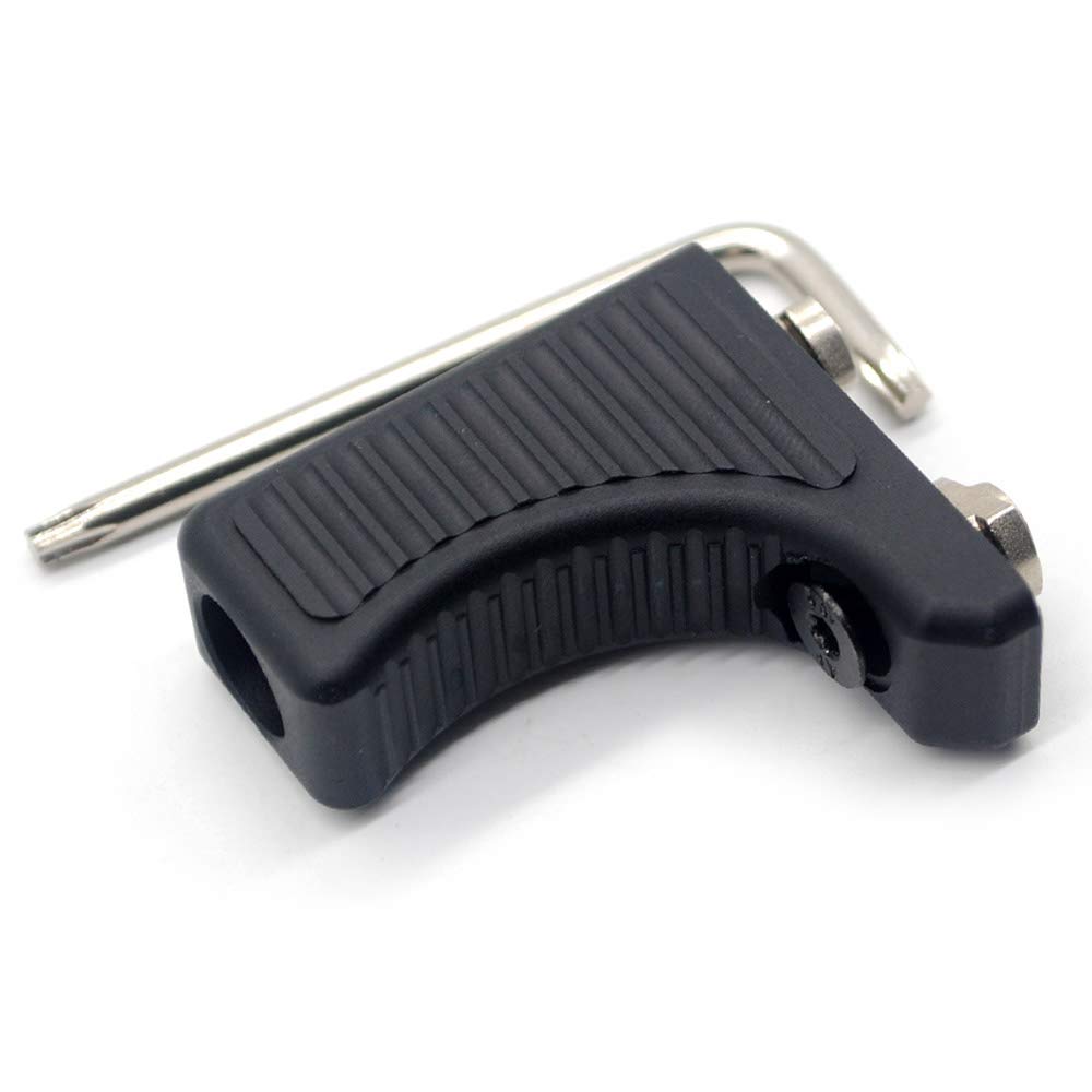 Trirock Tactical Forward Hand Stop Barricade Rest Front HandStop Compatible with Handguard Rail Mount System- Black
