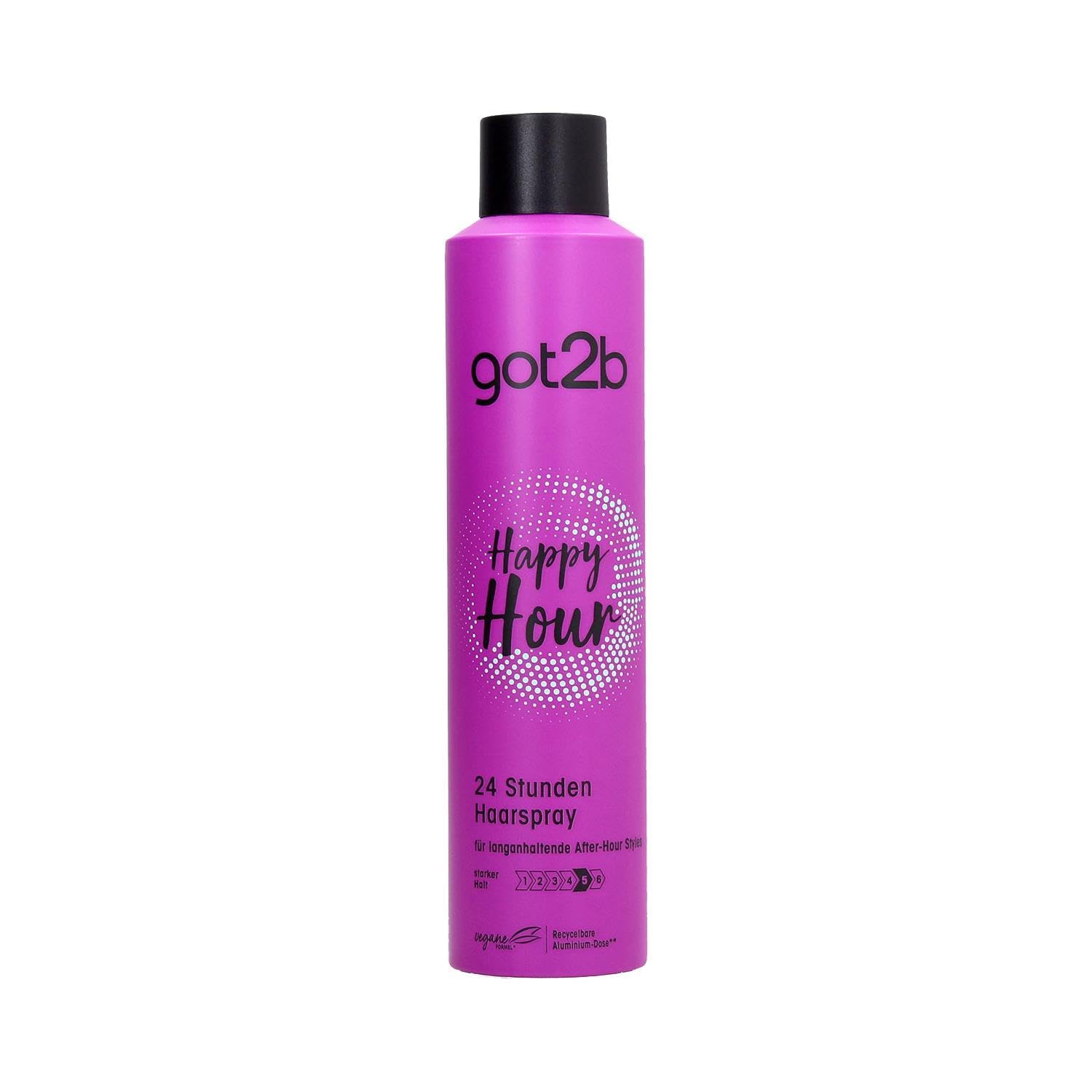 Schwarzkopf Happy Hour 24 Hour Hold Hairspray, 300ml Packaging may vary