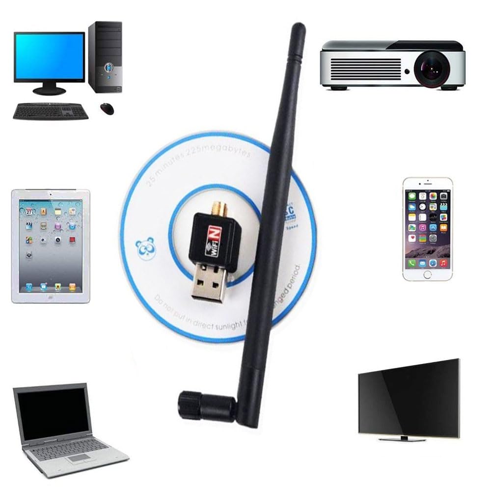 MLD Ultra 1200Mbps USB WiFi Dongle Wireless Adapter 802.11n/g/b with Antenna for All PC, Laptops ATC-101-1Pcs-image-26