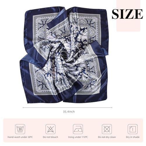 Eiysee 35 Inches Silk Head Scarf-Satin Hair Scarves Silk Bandana Scarf Headscarf Silk For Women'S Fashion Scarves thumb #6
