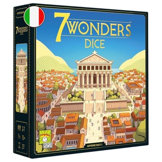 Asmodee - 7 Wonders Dice Gioco da tavolo roll & write - Gioco strategico e veloce per 2-7 giocatori dai 10 anni in su - 25 min - Versione italiana