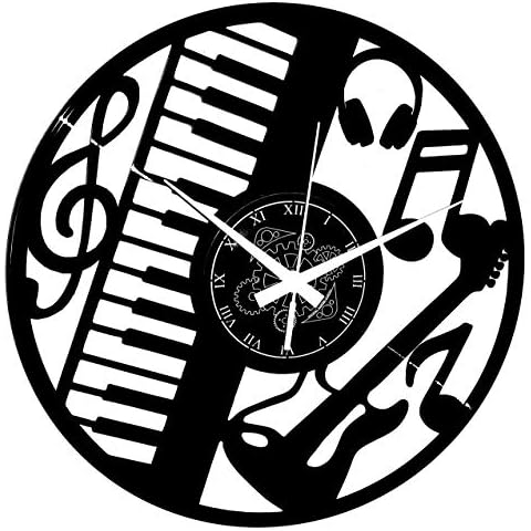 Reloj de pared de vinilo Vintage Handmade Cover