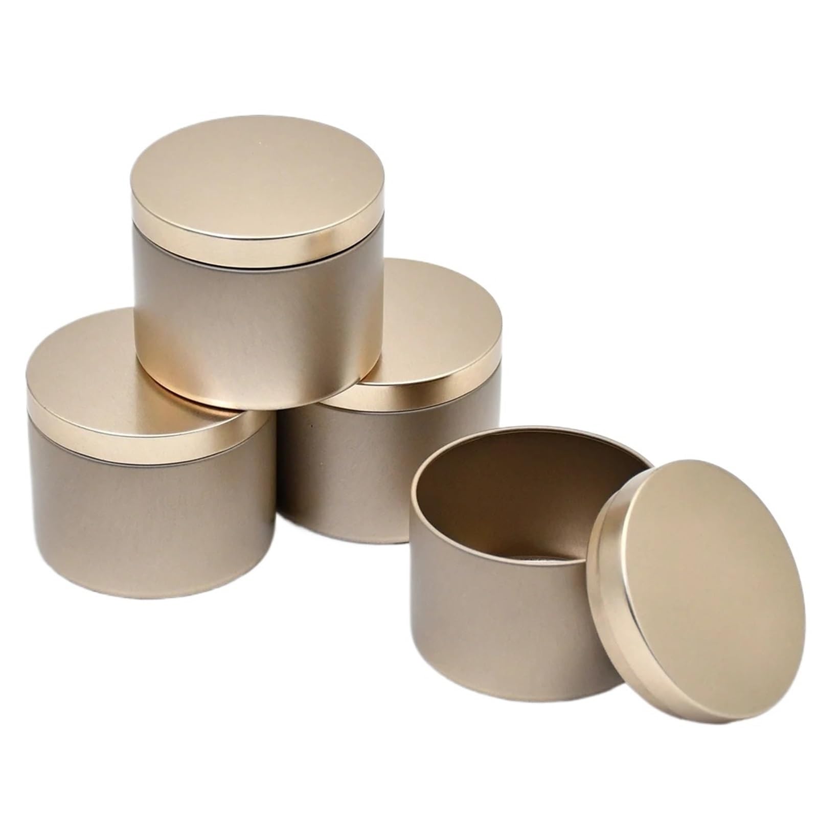 Candle Jars, Metal Candle Jars With Lid 24pcs 4oz/8oz(8oz-24pcs)